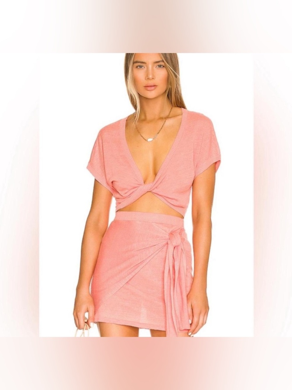 L*Space Vagabond Skirt Set in Soft Coral